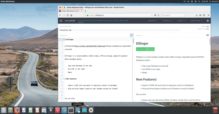 Dillinger Online Markdown Editor