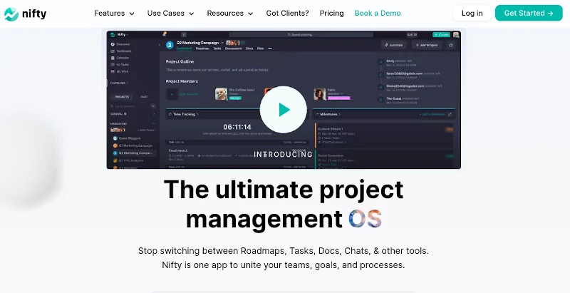 Nifty - Project Management Tool