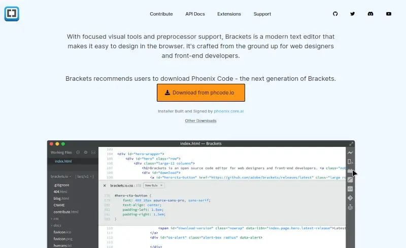 Brackets - A Modern, Open Source Code Editor