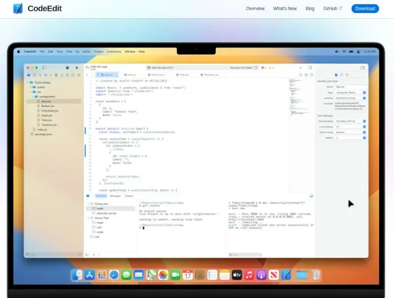 CodeEdit - A Native Code Editor for macOS