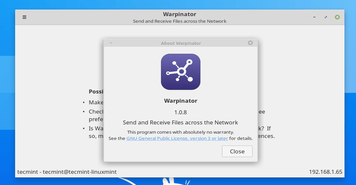 Warpinator - Share Files Over Network in Ubuntu