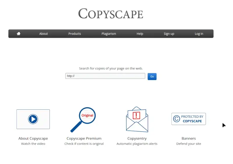 Copyscape - Plagiarism Checker