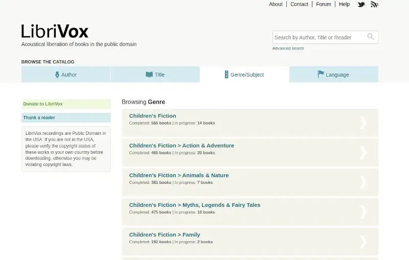LibriVox - Free Public Domain Audiobooks