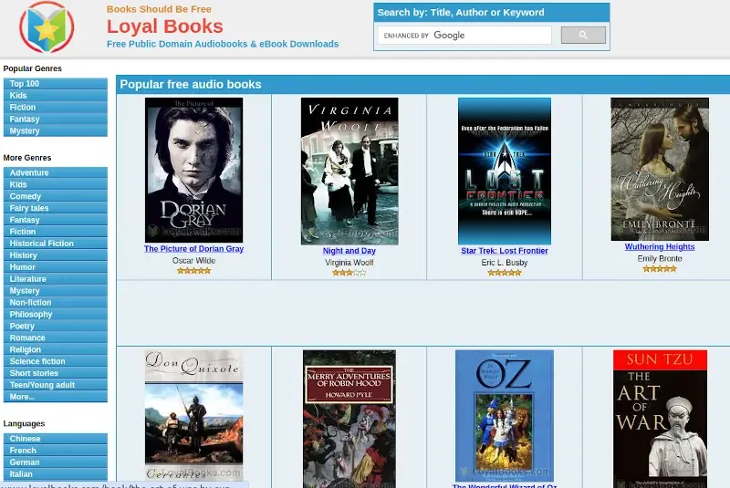 Loyal Books - Free Audio Books and eBook Downloads